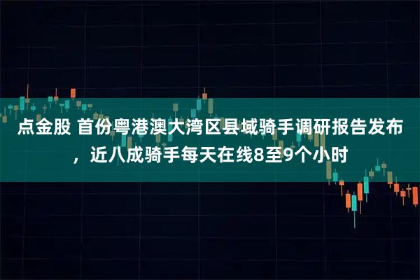 点金股 首份粤港澳大湾区县域骑手调研报告发布,近八成骑手每天在线8至9个小时